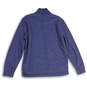 Mens Blue Long Sleeve Sherpa Lined Thermal Snap Henley T Shirt Size Medium image number 2