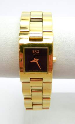 Esquire ESQ Swiss Quartz 100683 4j Black Goldtone Analog Watch