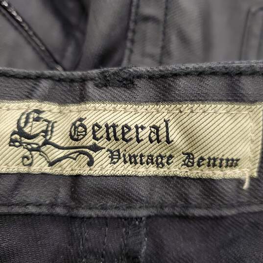 General Men Black Straight Jeans Sz 32 image number 1