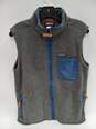 Patagonia Men's Synchilla Gray Fleece Full Zip Vest Size S image number 1