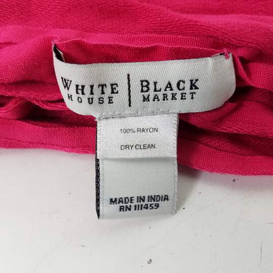 White House Black Market Bright Pink Women's Scarf image number 5