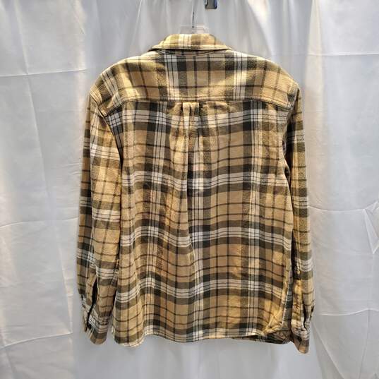 The North Face Full Button Up Cotton Flannel Shirt Men's Size L image number 2