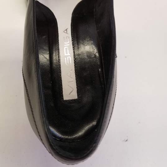 Via Spiga Black Leather Stiletto Pump Heels Shoes Size 8 M image number 8