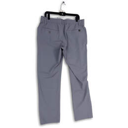 Mens Gray Flat Front Slash Pocket Straight Leg Chino Pants Size 36X32 alternative image
