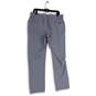 Mens Gray Flat Front Slash Pocket Straight Leg Chino Pants Size 36X32 image number 2