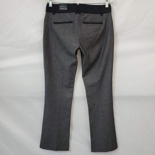 NWT Express Columnist Barely Boot Gray Black Trousers Size 4 S image number 2