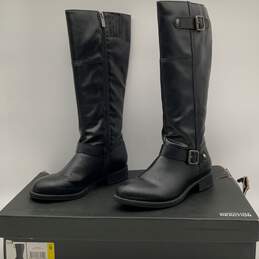 NIB Kenneth Cole Reaction Womens Black Side Zipper Tall Riding Boots Size 9 alternative image