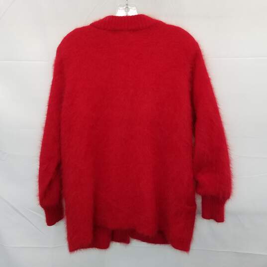 Vintage Venesha Red Button Up Sweater Size L image number 2