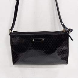 Kate Spade Black Patent Leather Polka Dot Crossbody Bag