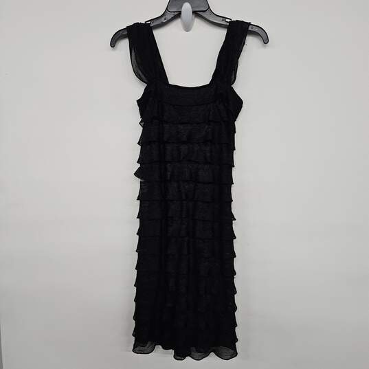 Black Ruffle Layered Sleeveless Dress image number 1