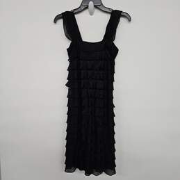 Black Ruffle Layered Sleeveless Dress