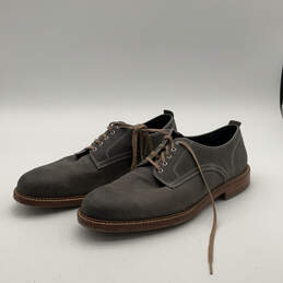Mens C25106 Gray Brown Nubuck Round Toe Lace-Up Derby Dress Shoes Size 12 M alternative image