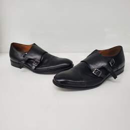 ALDO MN's Genuine Leather Black Double Monk Strap Dress Shoes Size 10 US alternative image