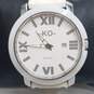 Men's Knock Out WR 10 ATM White Tone Unisex Watch Stainless Steel Watch image number 1