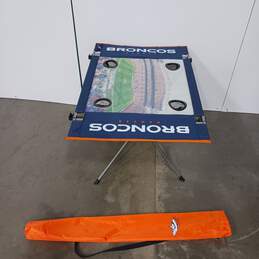 Denver Bronco Folding Camping Table w/Matching Carrying Case