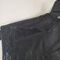 Men's Black Leather Vest SZ XL image number 6