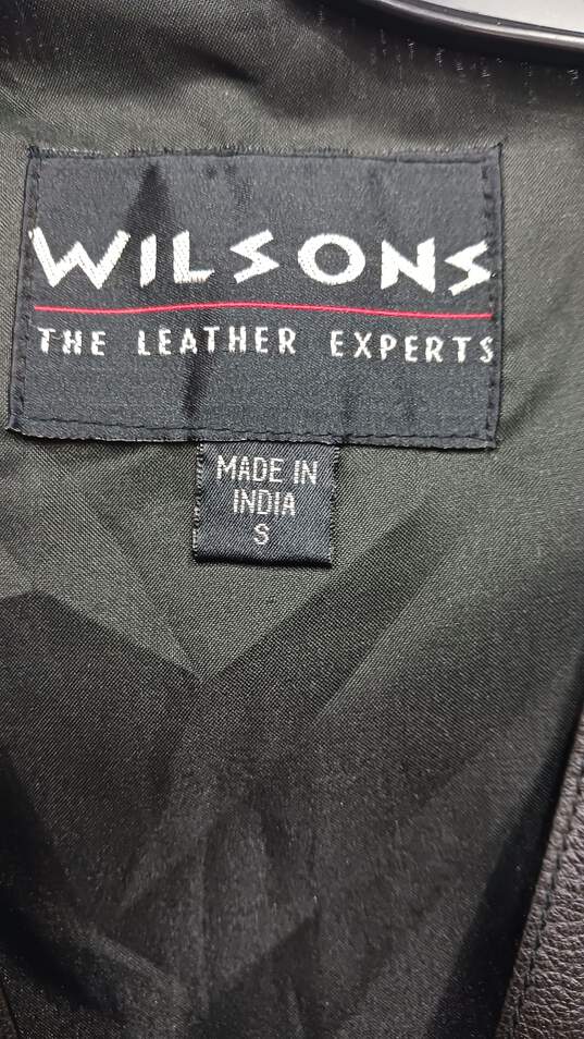 Men’s Wilsons Leather Leather Dress Vest Sz S image number 3