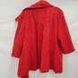 Anthropologie Tabitha Red Pea Coat Size Large image number 3
