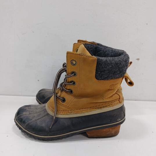 Sorel SlimPack II Lace up Winter Snow Boots Size 9 image number 4