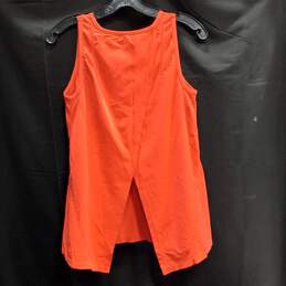 Athleta Women's Orange Seamless Split Back Tank Top Size S alternative image