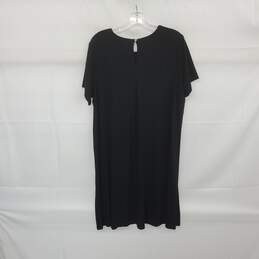 J. Jill Black Short Sleeve Midi Sheath Dress WM Size XL NWT
