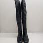Via Spiga Black Leather Over the Knee Riding Boots Women US 7.5 image number 5