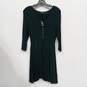 Express Women's Dark Green 3/4 Zip Fit & Flare Mini Dress Size S NWT image number 1