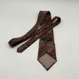 Mens Multicolor Silk Paisley Four-In-Hand Adjustable Designer Neck Tie alternative image