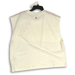NWT Adidas Womens White Crew Neck Sleeveless Pullover Tank Top Size XL alternative image