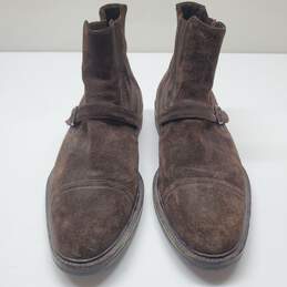 Men's Johnston & Murphy Casual Suede Dark Brown Boots Size 10M alternative image