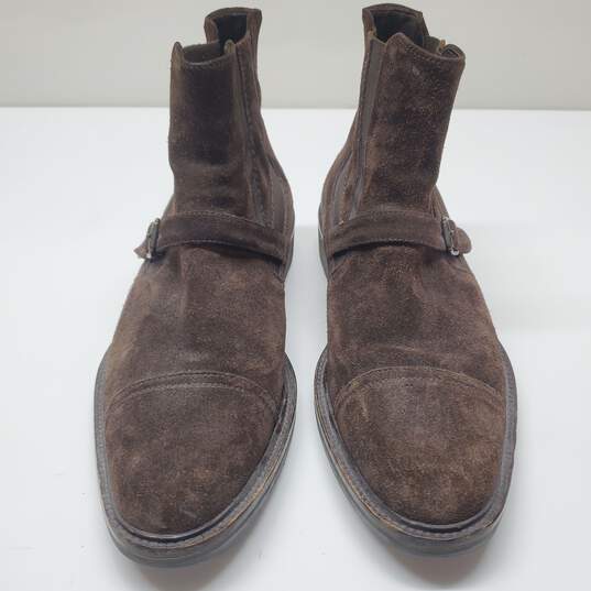 Men's Johnston & Murphy Casual Suede Dark Brown Boots Size 10M image number 2