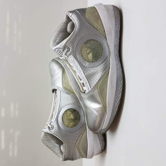 Men's Air Jordan 2010 'Silver/White' 387358-006 Leather Basketball Shoes Size 10 image number 1
