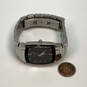 Designer Bulova C876727 Silver-Tone Strap Stainless Steel Analog Wristwatch image number 3