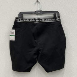 NWT Womens Black Stretch Elastic Waist Pull-On Biker Shorts Size Large alternative image