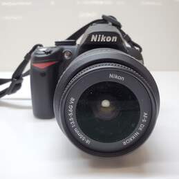 Nikon D3000 10.2MP DSLR Camera w/ AF-S DX 18-55mm Lens Untested alternative image