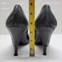 WOMENS PRADA BLACK LEATHER CONED HEELS SIZE 39 image number 3
