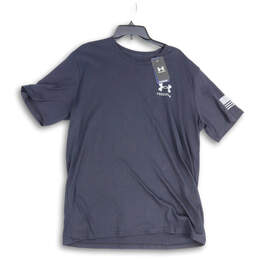 NWT Mens Black Freedom Crew Neck Short Sleeve Pullover T-Shirt Size XL alternative image