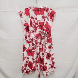 NWT Free People WM's Cream Combo Pink & White Floral Mini Dress Size M