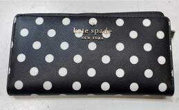 Kate Spade Saffiano Leather Spencer Slim Bifold Wallet Black