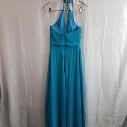 VTG Jessica McClintock For Gunne Sax Turquoise Strapless Prom Dress Size 3/4 alternative image