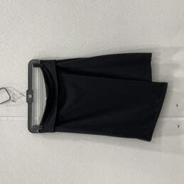 Womens Black Elastic Waist Stretch Mid Length Wrap Athletic Skirt Size S
