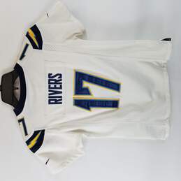 NBA Chargers White Jersey Rivers #17 Small alternative image