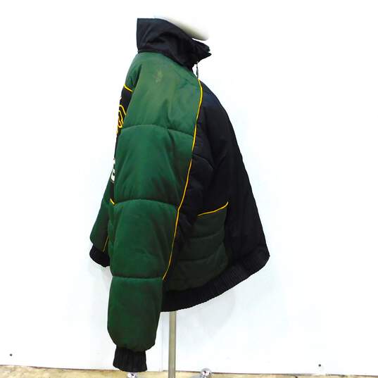 Vintage Pro Player NFL Green Bay Packers Winter Jacket Coat Size Men's Large image number 4