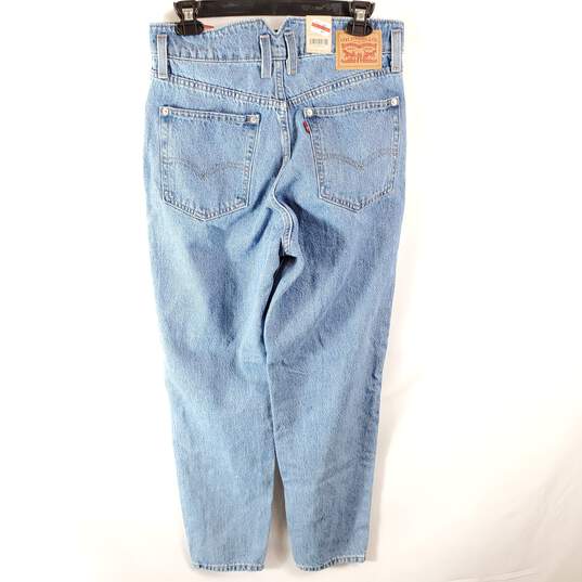 Levi Strauss Women Blue Mom Jeans Sz 28 NWT image number 5
