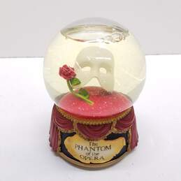 San Francisco Music Box Phantom of The Opera Classic Mask with Rose Water Globe