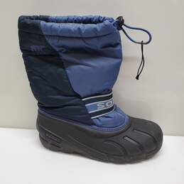 SOREL Blue Snow Boots 1831 Women Size 5 Insulated Waterproof Thick Lining Winter alternative image