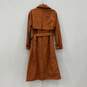 NWT Gap Womens Orange Brown Double Breasted Belted Trench Coat Size Small image number 2