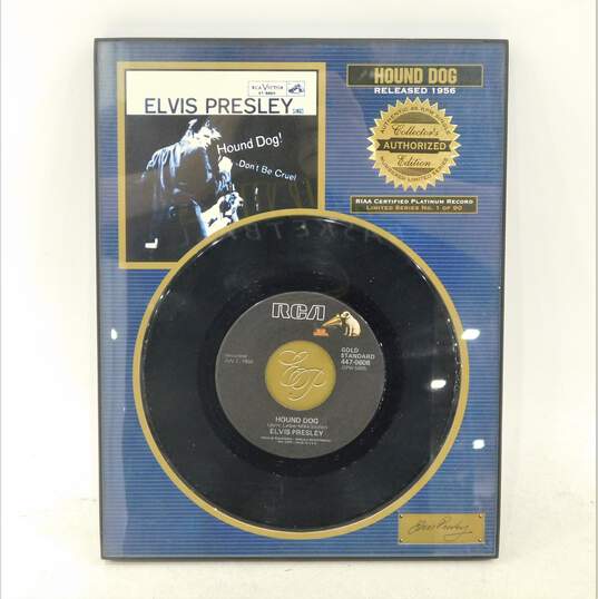 Elvis Presley Collectors Edition Platinum Records Heartbreak Hotel + Hound Dog image number 4
