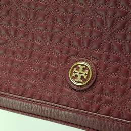 Tory Burch Marion Quilted Burgundy Leather Flap Chain Shoulder Bag alternative image