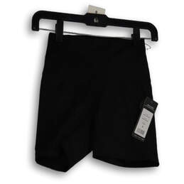 NWT Womens Black Stretch Slash Pocket Pull-On Athletic Shorts Size Small